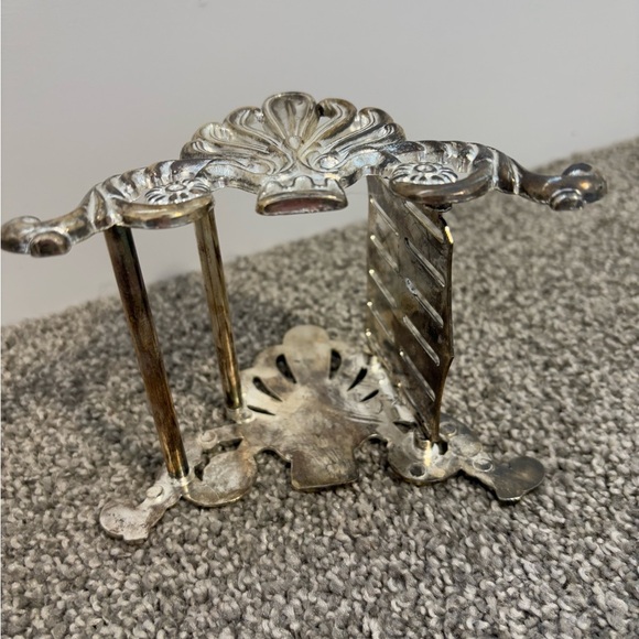 Elegance Ornate Knife Rest Silver Plated Vintage 12 Slots‎ - Picture 5 of 11